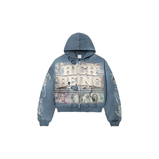 OCEAN BLUE ZIP UP